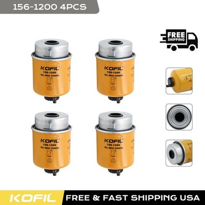 *4*- 156-1200 Fuel Water Separator Filter For CAT 257B 247B3 247B 249D 239D