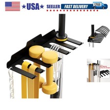 Olympic Barbell Hanger,Garage Gym Bar Wall Rack,Vertical Barbell Mount Rack,B...