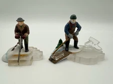 DEPT 56 NEW ENGLAND VILLAGE - BLUE STAR ICE HARVESTERS 56502 SET 2 RETIRED  