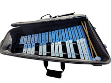 Xylophone Bell Kit Pearl Mallet Keyboard With Carrying Case and Mallets