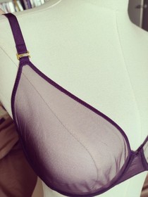 Maison Close  Luxury Lingerie L'amoureuse Sheer Violet Underwire Bras NWOT