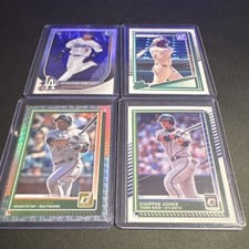 Donruss Bowman Chrome MLB Card Lot - Jones, Tejada, De Vries, Kim - RC