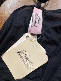 Agent Provocateur Black Erene Swim Cover up Mini dress Adjustable Sz 4 - NWT