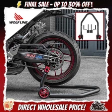 Universal Motorcycle Rear Paddock Stands Lifting Frame Jacks Wheel Lift Swingarm