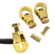 2 PCS Car Battery Terminal Connector Clamps, Positive  Negative Battery Cable