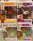 LOT 4 Funko Pop! Disney Princess & the Frog Dr. Facilier Masked TIANA GLITTER +2