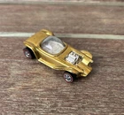 Hot Wheels Redlines Gold Beatnik Bandit Car 1968 USA Made Champagne Interior