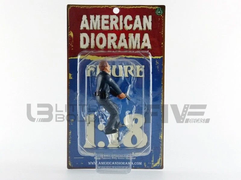 AMERICAN DIORAMA 1/18 - FIGURINES OFFICIER DE POLICE - 3 24013 - Photo 1/1