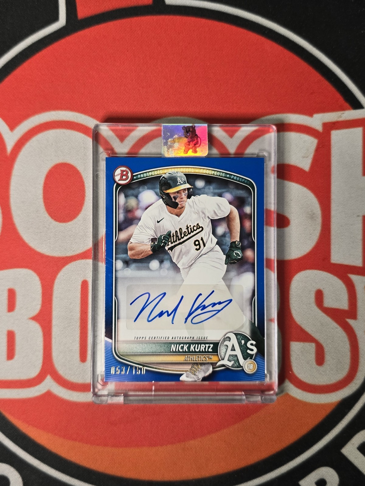 2025 Nick Kurtz Bowman Blue Rookie of the Year Athleticsâ„¢ /150 #Bpa-nk Auto