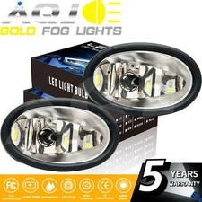 Fit Acura Rsx 2002-2006 Led Front Bumper Clear Fog Lights Lamps Pair Fit Acura Rsx 2002-2006 Led Front Bumper Clear Fog Lights Lamps Pair