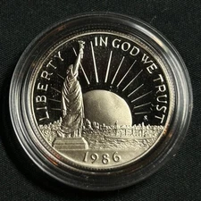 1986-S Statue of Liberty Proof Commemorative Half Dollar with Box & COA