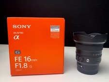 Sony FE 16mm  f/1.8 G Ultra Wide Angle Lens