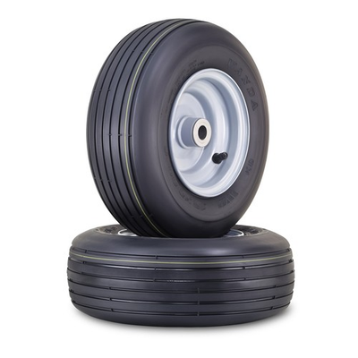 #ad 2 WANDA Lawn Mower Tire 13X5 6 w 3 4quot; Bushing 3quot; Center Hub Silver Wheel 13080 $62.98