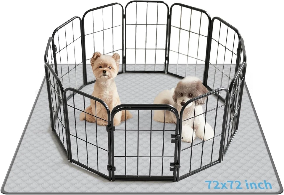 Almohadillas antideslizantes para perros extra grandes 72" x 72", almohadillas lavables para cachorros con rápida absorción Foto 3 de 4