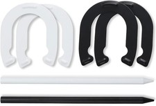 Horseshoes outside Game for Children, Steel Horse Shoes Game Kit Outdoor Games f