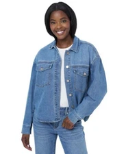 NWT Womans Edited by Remi Bader Denim Shirt Authentic