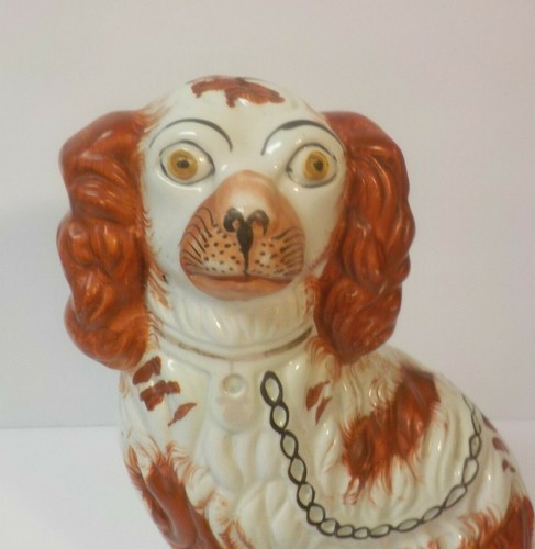 Staffordshire Pottery SPANIEL 9.75" Figurine Size #2, c. 1880 (#2) - Picture 2 of 12