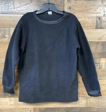 Military Cold Weather Undershirt Mens Small Black Fleece USA