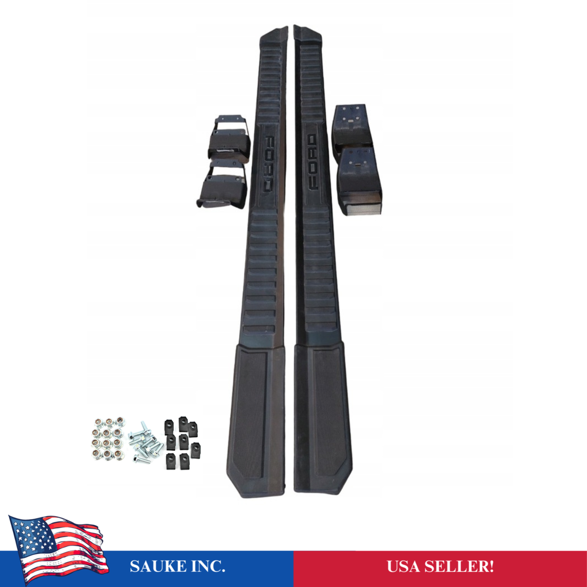 OEM side step running board extended black for 2015- 2026 Ford F