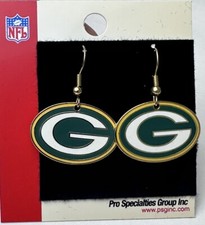 Green Bay Packers Earrings NFL Football
