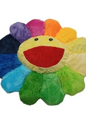 Sunflower Cushion Pillow Plush Rainbow Flower Japan Kids Room Decoration 16 16