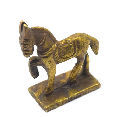 Old Vintage Miniature Brass Horse Figure – Collectible Animal figure. G7-926 - Picture 2 of 9
