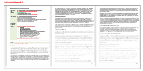 NEBOSH Umweltmanagement Zertifikat EMC1 OBE - Preparation Guidance - USB - Bild 9 von 14