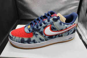 nike air force 1 low acid wash denim