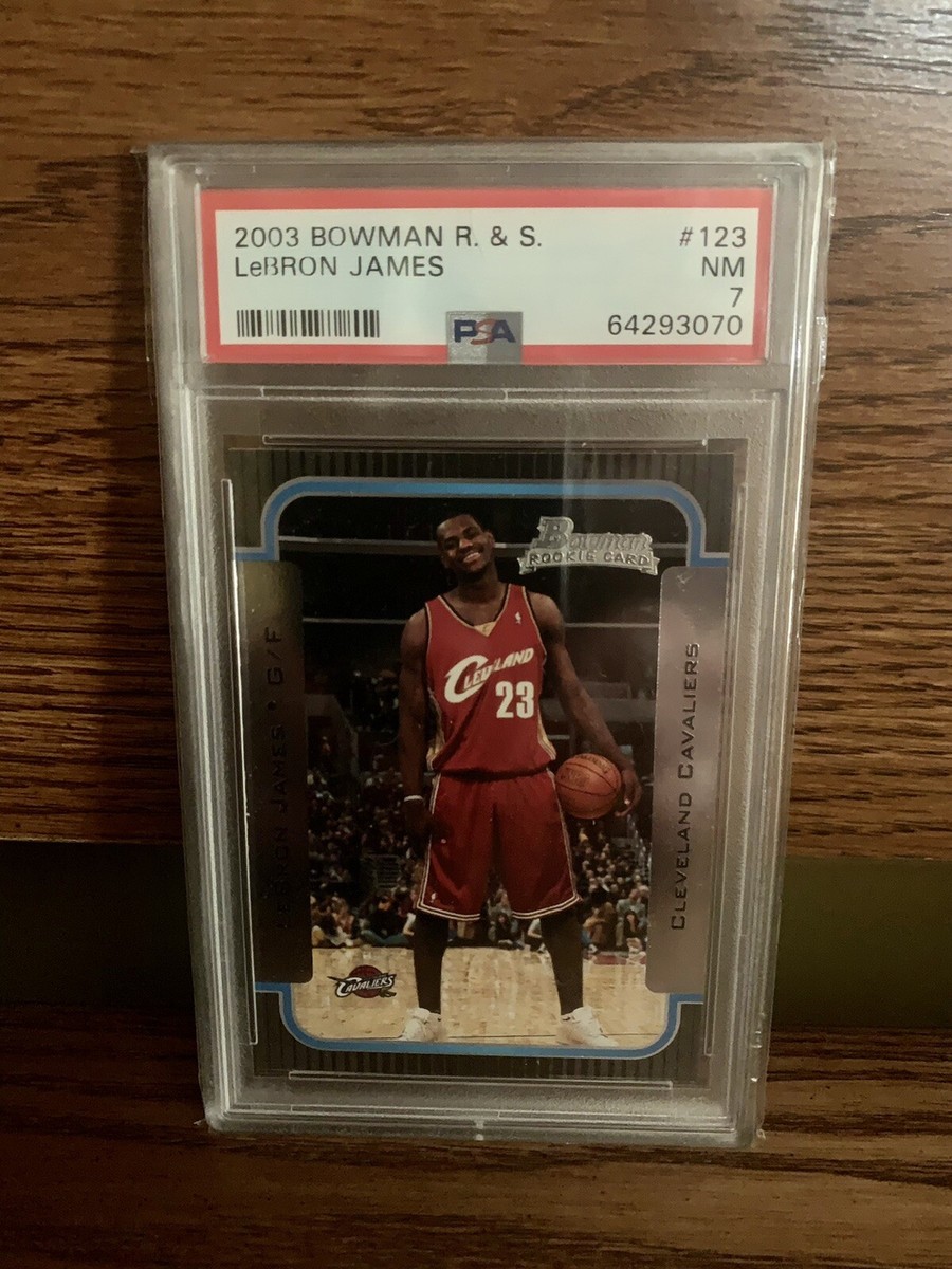 その他 2003 Bowman Lebron James RC #123 NBA LeBron James 2003 Bowman Rookies & Stars Rookie RC #123 PSA 7 NM