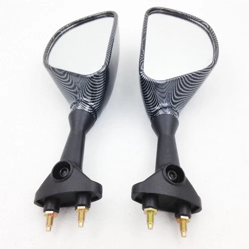 New Carbon Side Rear Mirrors For Kawasaki Ninja ZX6R/636 2003-2004 ZX6RR 2003-06
