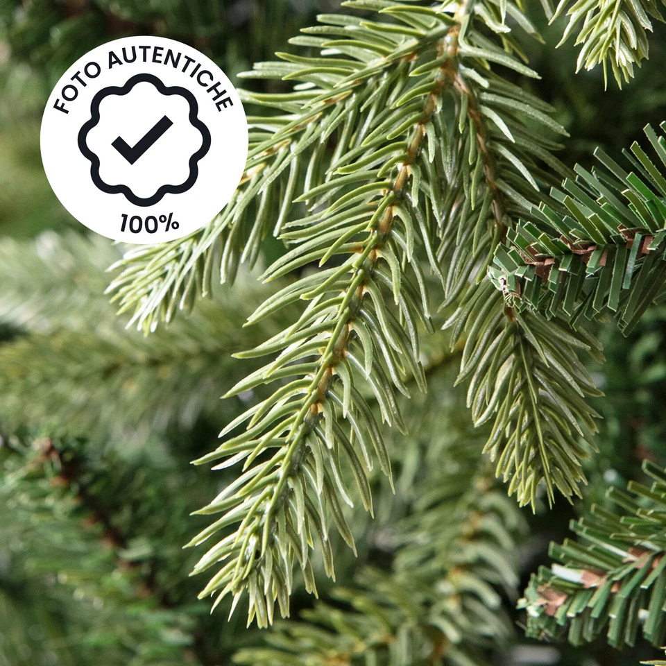 Albero di Natale Extra Folto in PVC Realistico Facile Montaggio con Base Stabile - Immagine 3 di 4