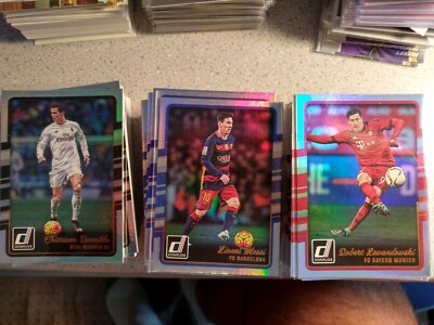 2016-17 Donruss Soccer Base Holographic Set 1-200 Messi, Ronaldo, Lewandowski