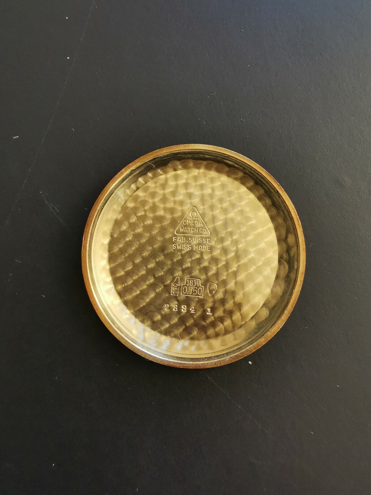 RARE Vintage Omega 18k Yellow Gold Cal 267 Mens Watch Buckle Orig Box NOS image 8