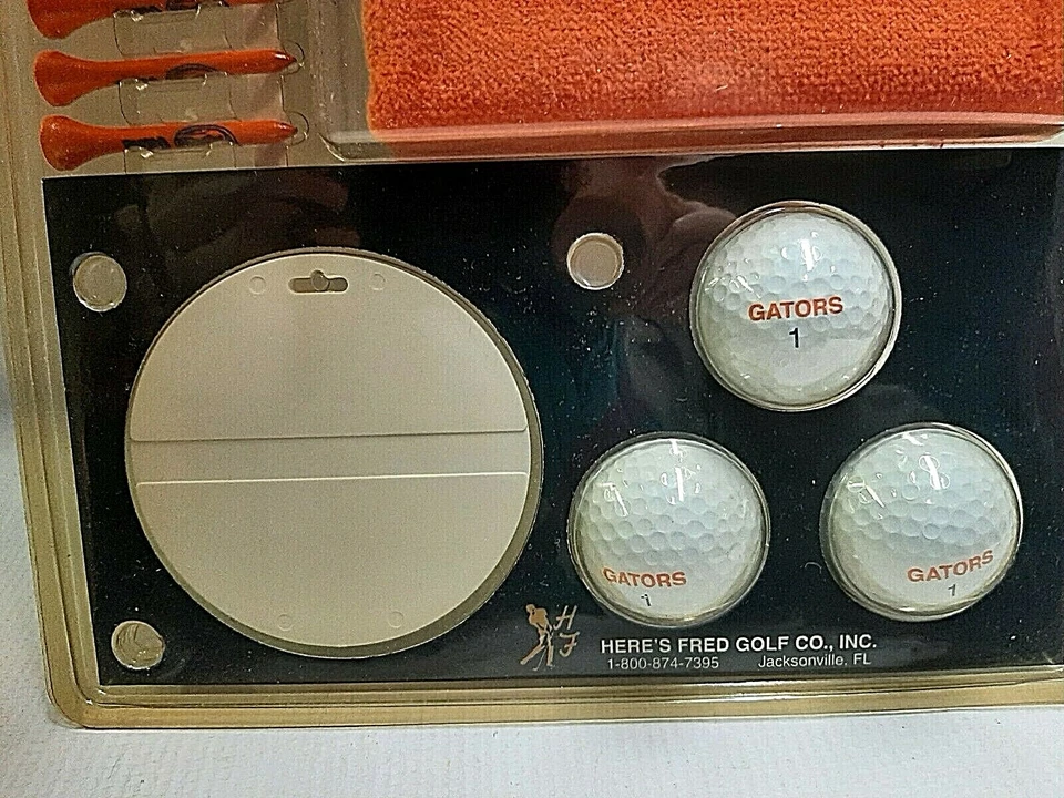 Florida Gators Golf Gift Set w/ Embroidered Towel, 10 Tees & 3 Balls & Markers - Image 3 of 4