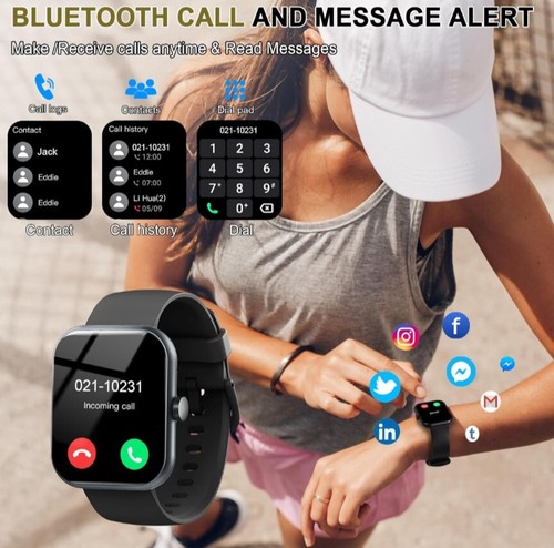 2024 Smart Watch per Uomo/Donna, Smartwatch Impermeabile Bluetooth Android Samsung - Foto 3 di 13