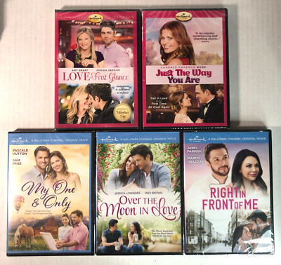 Hallmark Romance 5 DVD LOT- My One & Only, Over the Moon in Love, First Glance