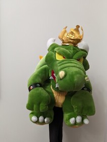 Bowser Puppet Golf Club Head Cover King Koopa Vtg NES Super Mario Bros Plush