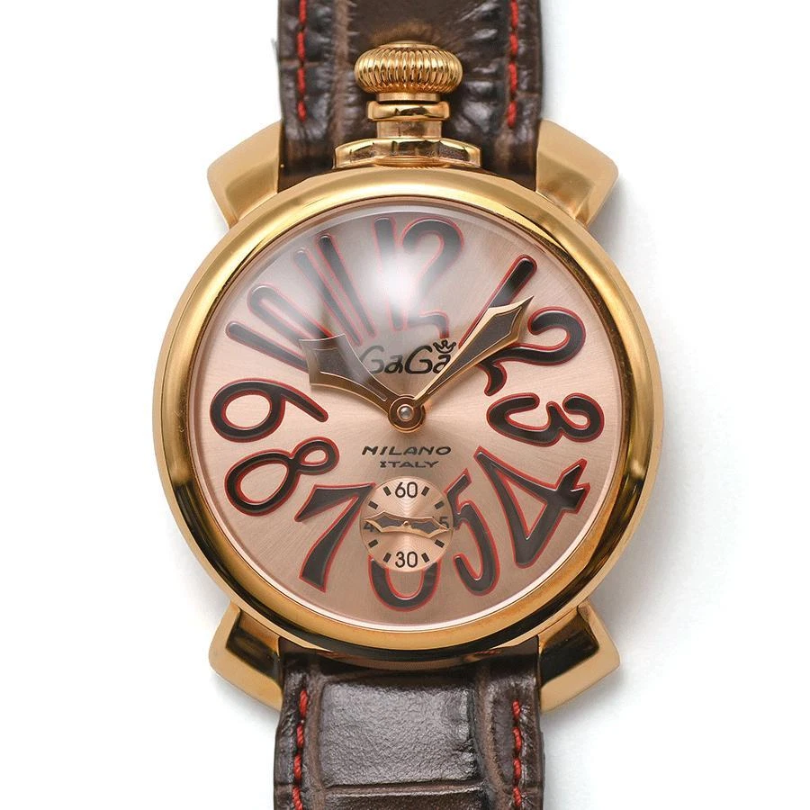 GaGa MILANO Manuale 48MM 5011.11S DBR Manual Rose Gold Dial