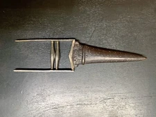 OLD KATAR KNIFE FROM INDIA, 20TH CENTURY,  AND SCABBARD