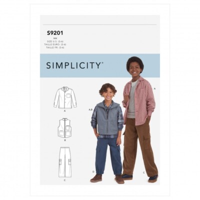 Simplicity Schnittmuster 9201 Kinder K5 (8-10-12-14-16)