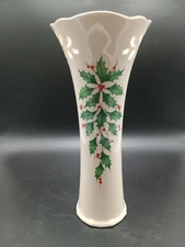 Lenox Holiday Pierced Bud Vase