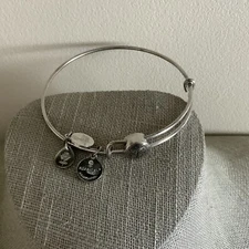 Alex and Ani TREE OF LIFE Silver Tone Expandable Charm Bangle Bracelet