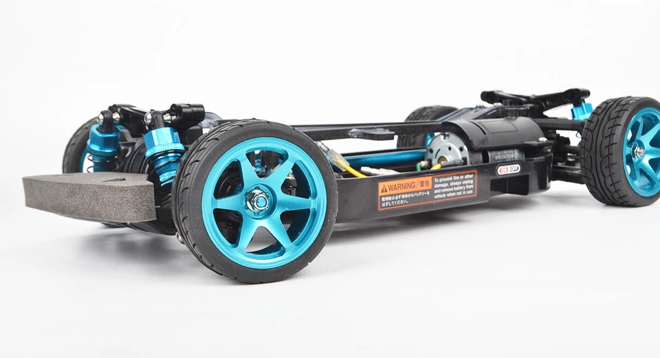 Drift Tires w/Aluminum Wheels Rims 12mm Hex for RC 1:10 On Road Racing Car - Image 3 of 4