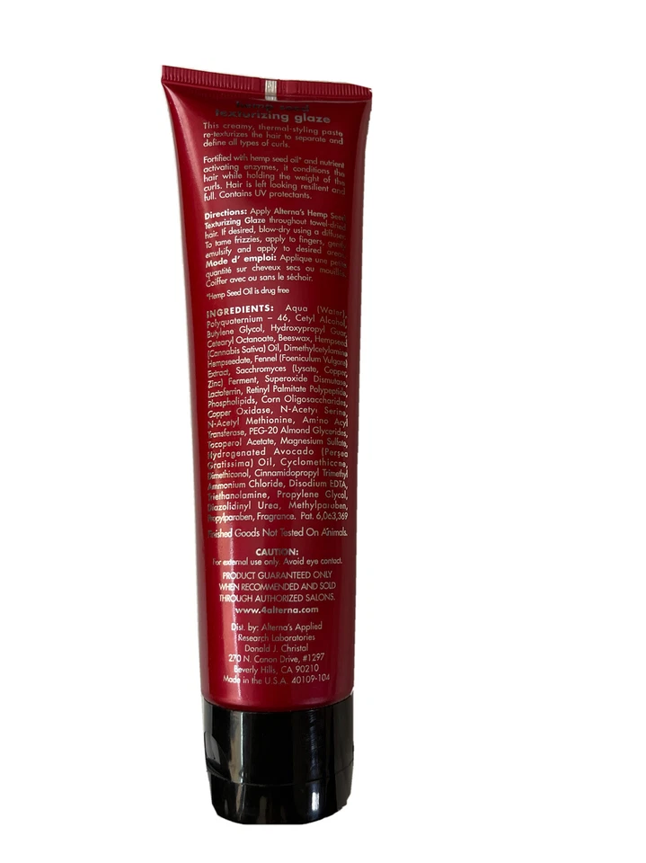 Crema texturizante para cabello ALTERNA Hemp Organics esmalte 5,1 OZ Foto 2 de 2