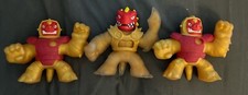 Heroes of Goo Jit Zu 3 Toy Lot Stretchy Gooey Squishy Action Figures FREE SHIP