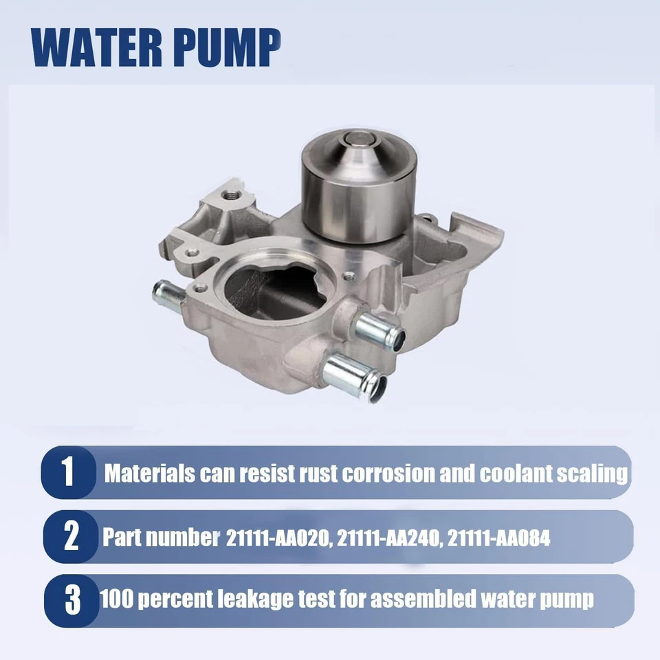 Kit de correa de distribución bomba de agua compatible con Subaru Impreza WRX STi Legacy 2004-14 2,5 L Turbo Foto 4 de 4