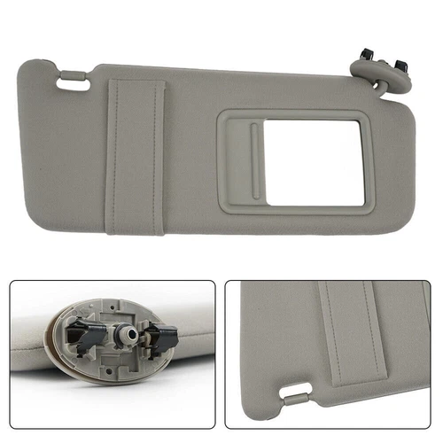 Sun Visor Shade Right Driver Side w/ Vanity Light Fit For Toyota Camry 2007-2011 - Picture 9 of 11