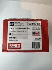 Senco Clipped Head Framing Stick Nail,# GC24APBX, 2 3/8x .113 60x 2.9 MM 2500 Ct