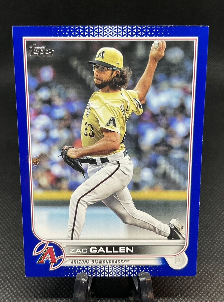 Baron ブルー 2022 Topps Royal Blue #562 Zac Gallen - Arizona Diamondbacks | eBay