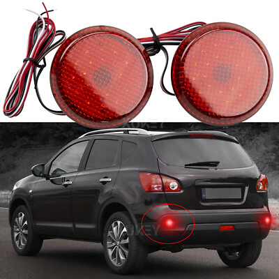 Tail Brake Rear Bumper Reflector LED Light For Nissan Qashqai J10 X-Trail T31